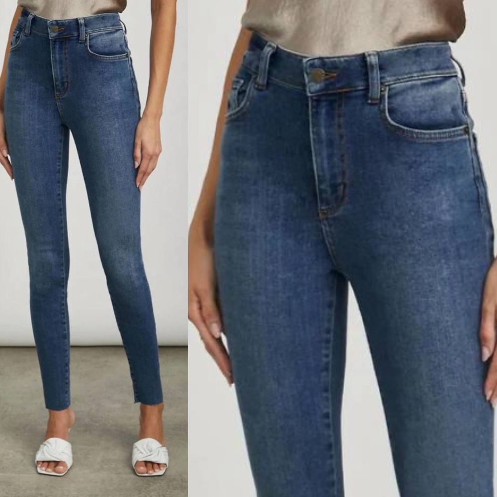 NEW RAILS larchmont high rise skinny jeans in baltic blue size 28